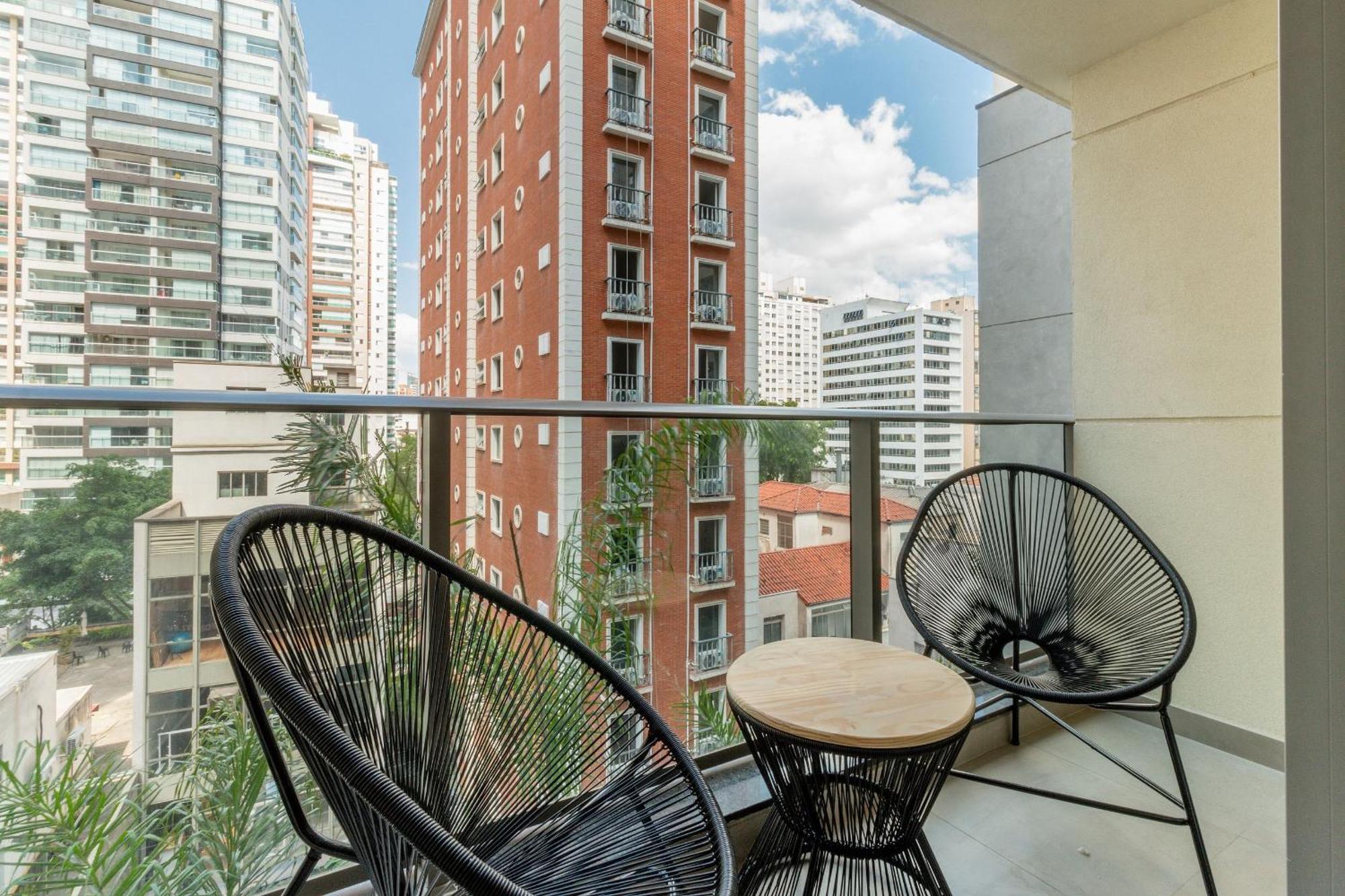 סאו פאולו Belint Bela Cintra: A 5 Minutos Da Paulista Com Piscina No Rooftop מראה חיצוני תמונה