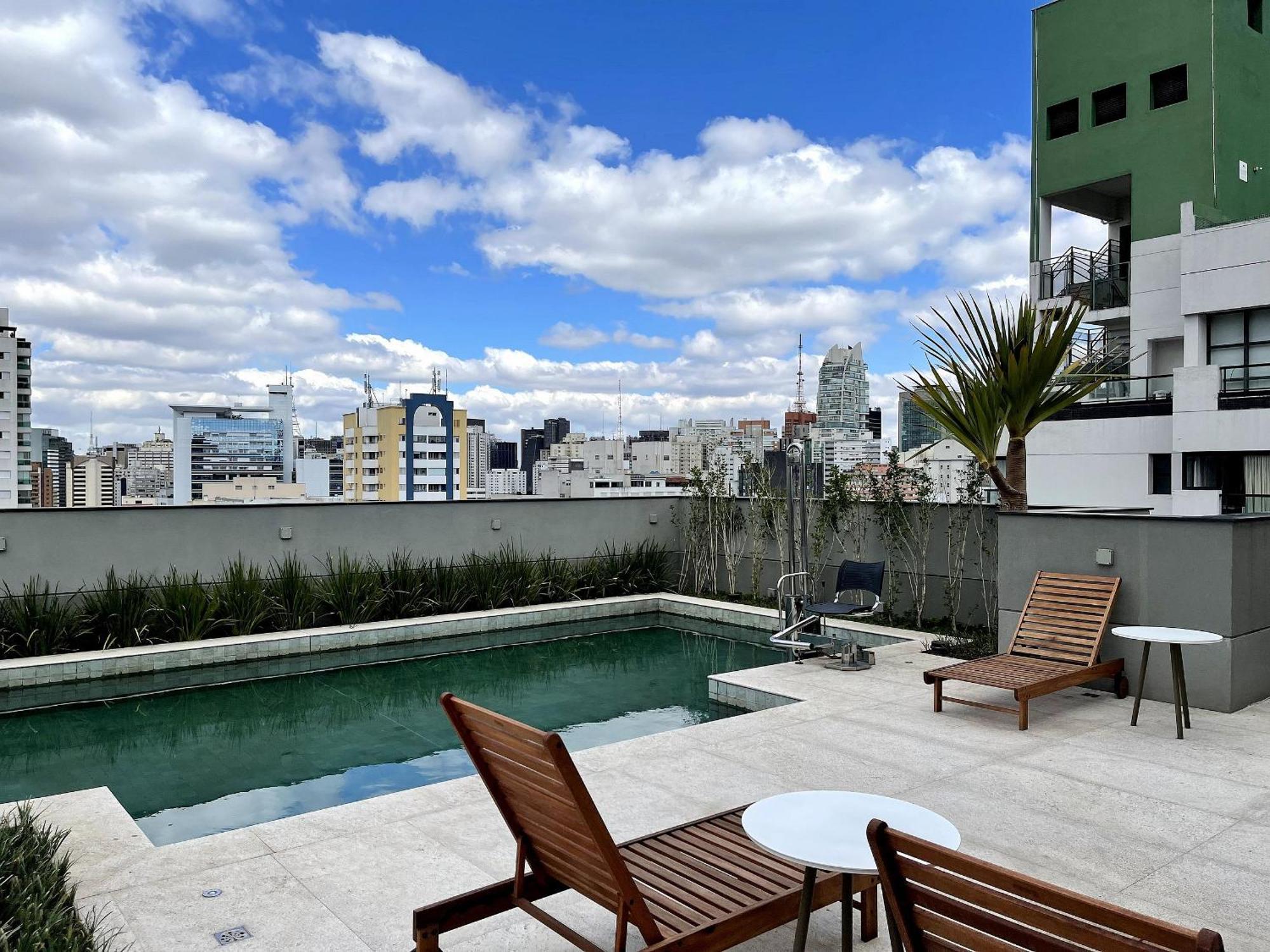 סאו פאולו Belint Bela Cintra: A 5 Minutos Da Paulista Com Piscina No Rooftop מראה חיצוני תמונה