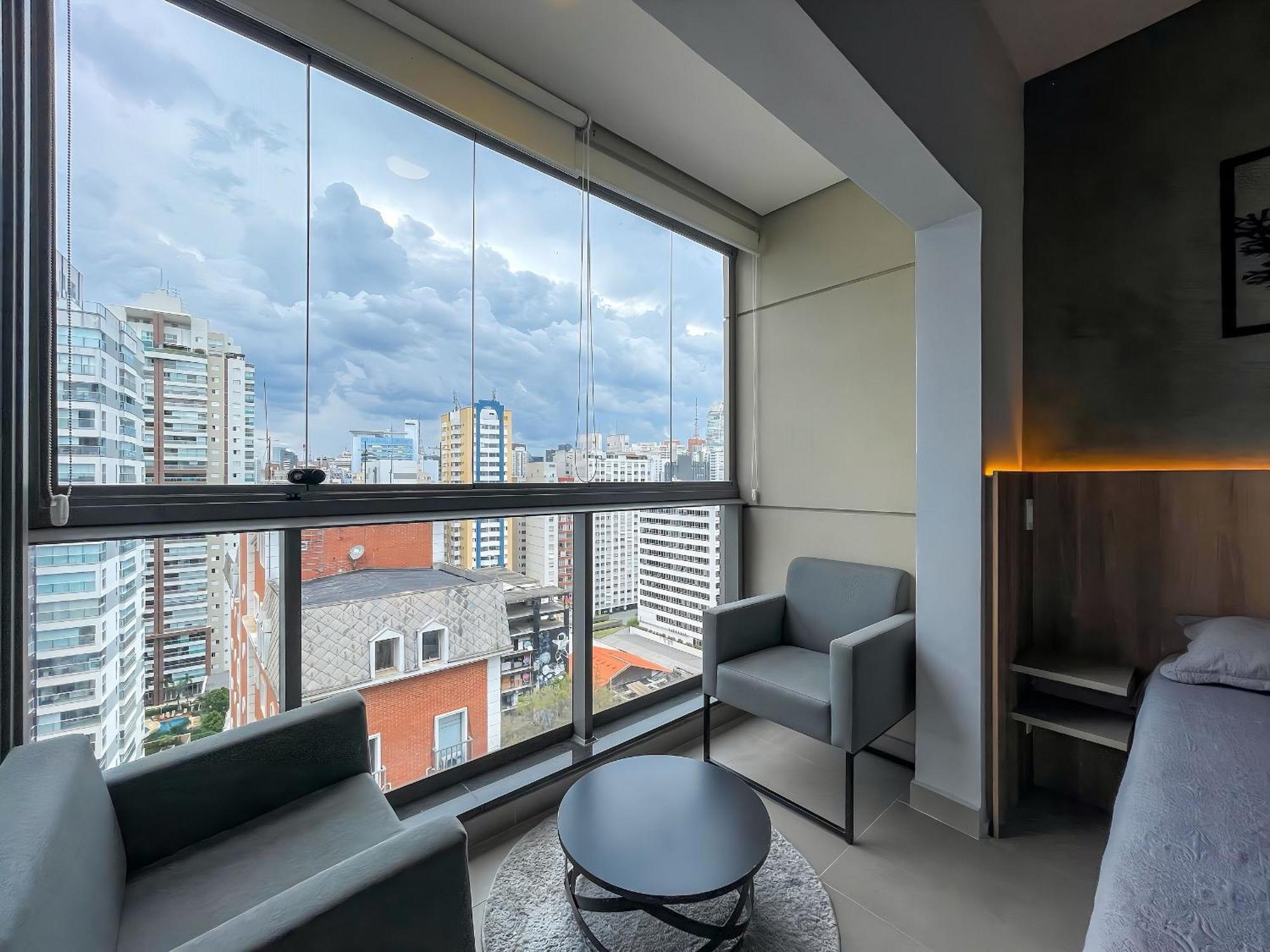 סאו פאולו Belint Bela Cintra: A 5 Minutos Da Paulista Com Piscina No Rooftop מראה חיצוני תמונה